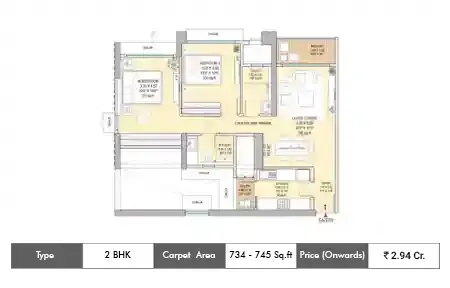 2 BHK 733