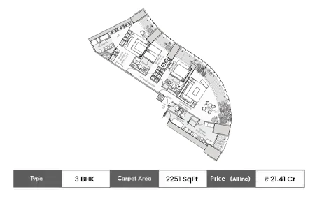 3 BHK 2251 SqFt
