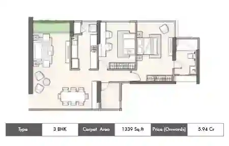 3 BHK 1339