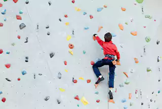 Rock climbing wall
