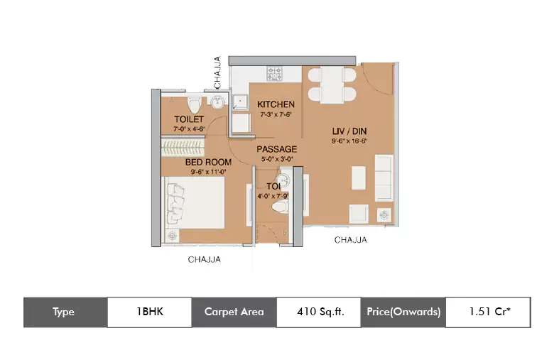 1 BHK-410