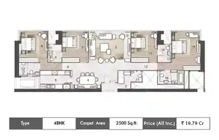 4bhk 2500sq.ft