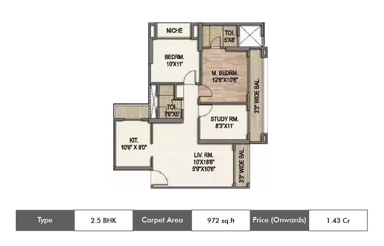 2.5 BHK-972