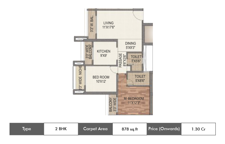 2 BHK-878