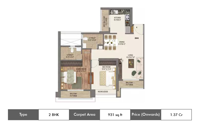2 BHK-931