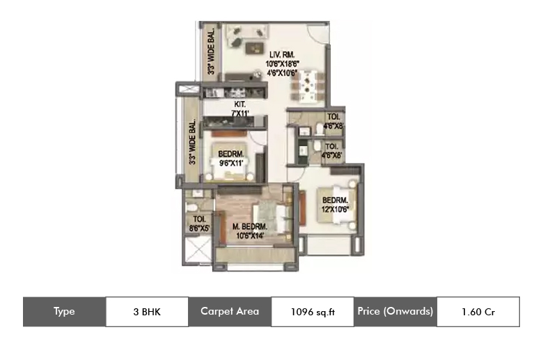 3 BHK-1096