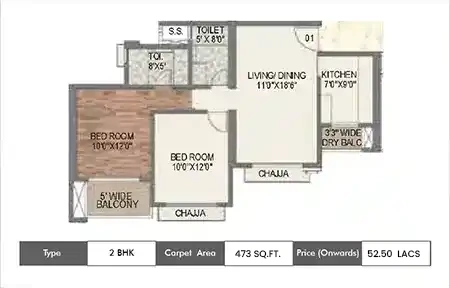 1 BHK 473