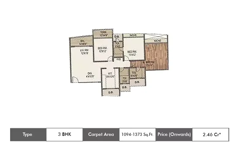 3 BHK-1094-1373