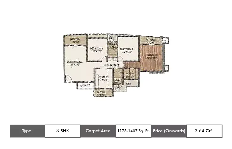 3 BHK-1178-1407