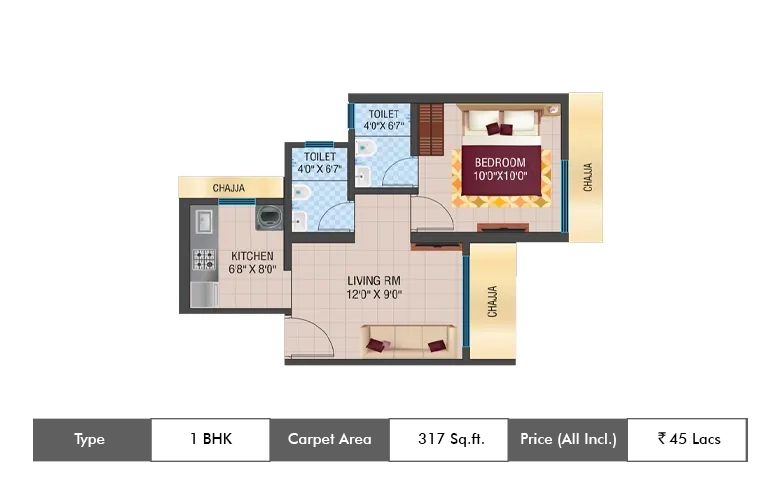 1BHK-317
