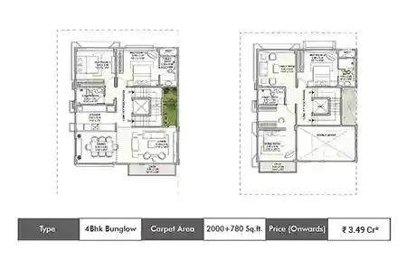 4bhk 2000-780 sq.ft